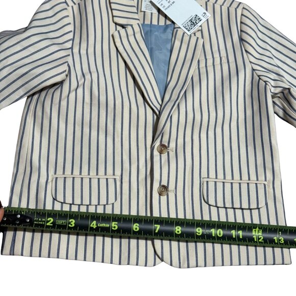 H&M Little Boys Cream & Blue Striped Blazer – Size 3T – NWT - Picture 9 of 12